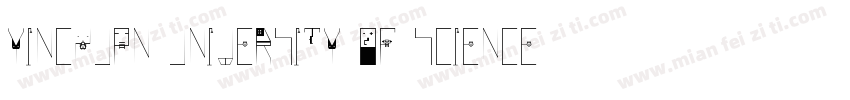 YINCHUAN UNIVERSITY OF SCIENCE AND字体转换